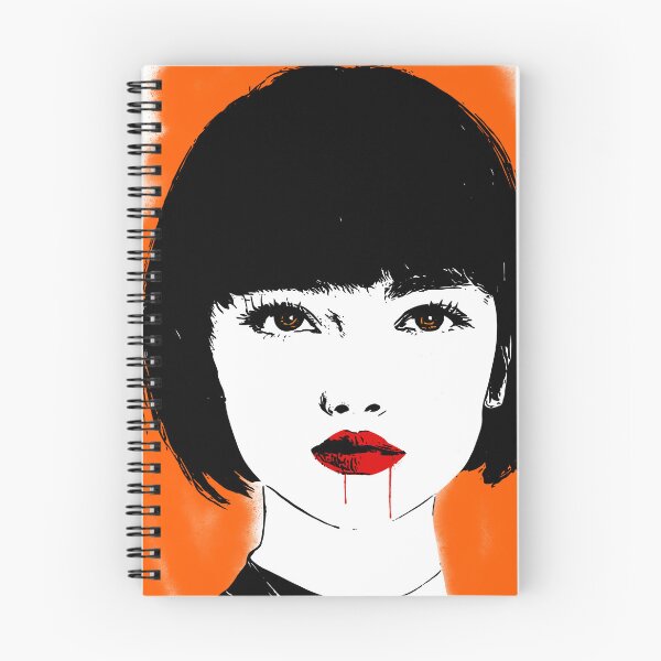Item preview, Vampire girl on orange background designed and sold by Vioreldraws.
