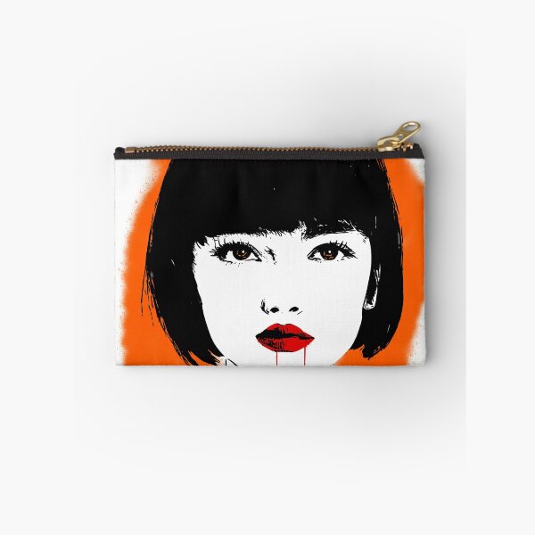Item preview, Vampire girl on orange background designed and sold by Vioreldraws.