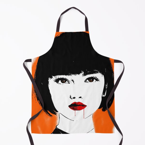 Item preview, Vampire girl on orange background designed and sold by Vioreldraws.
