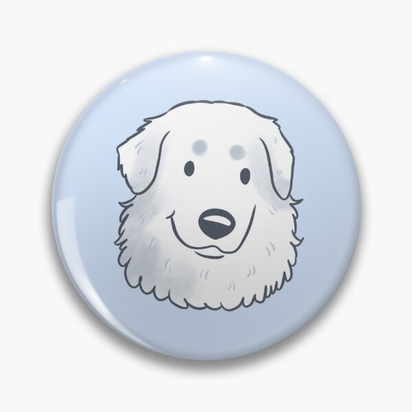 Item preview, Maremma sheepdog face designed and sold by Yaragold.