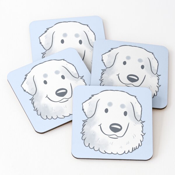Item preview, Maremma sheepdog face designed and sold by Yaragold.