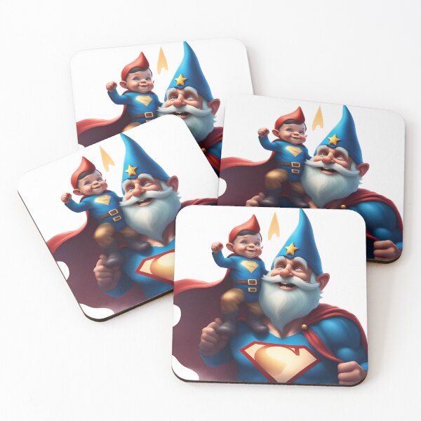 Item preview, A Father's Day Gnome as a superhero dad designed and sold by PrintCreations9.