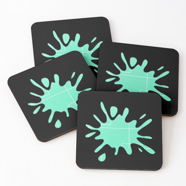 Item preview, Side Order Teal Ink Splat designed and sold by galaxydaydreams.
