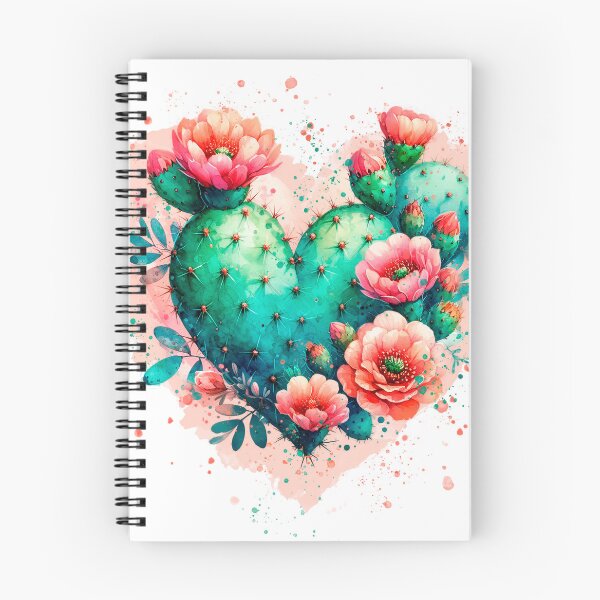 Item preview, cactus heart with flowers designed and sold by DGVO.
