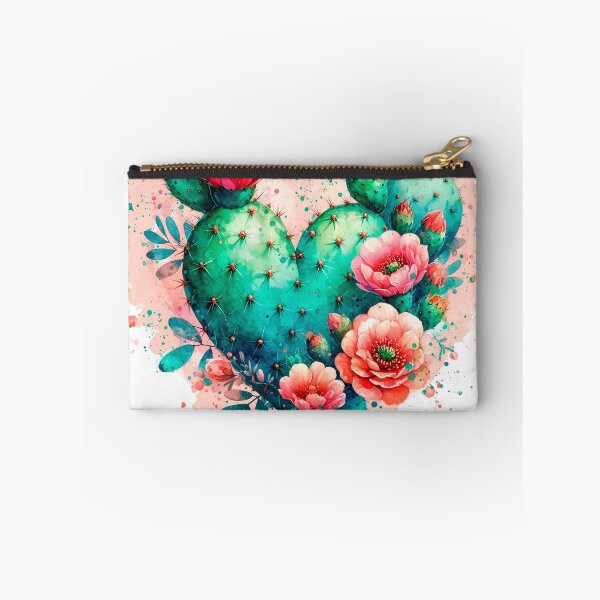 Item preview, cactus heart with flowers designed and sold by DGVO.