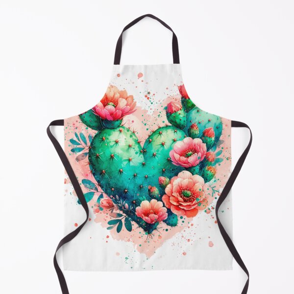 Item preview, cactus heart with flowers designed and sold by DGVO.