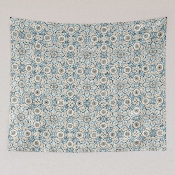 Item preview, Phoenician seamless pattern soft blue color vector illustration designed and sold by fotoryum.