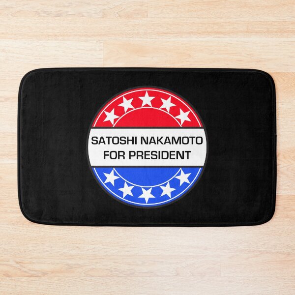 Item preview, SATOSHI NAKAMOTO FOR PRESIDENT designed and sold by phigment-art.