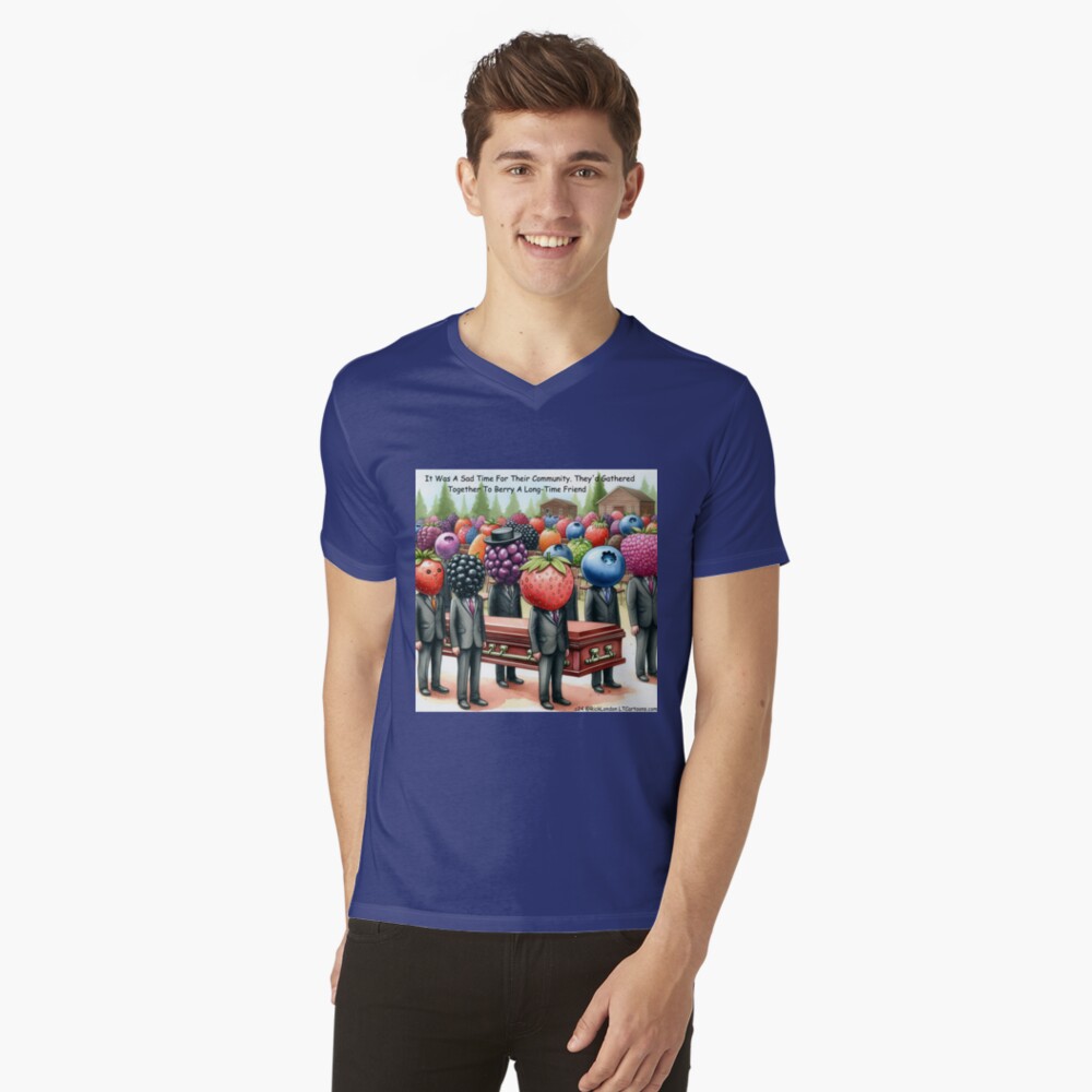 Item preview, V-Neck T-Shirt designed and sold by ltcartoons.