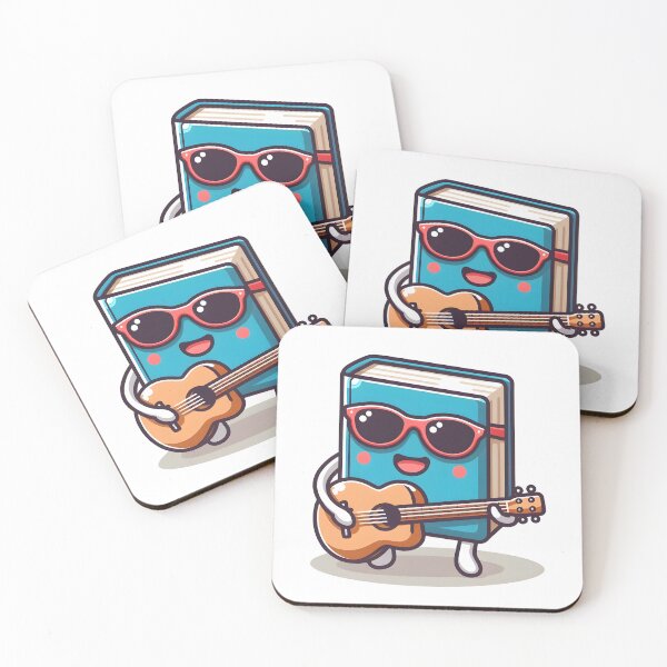 Item preview, Kawaii Book With Sunglasses designed and sold by CanvasCutie.