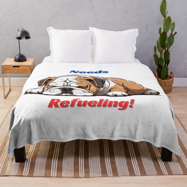 Item preview, Dozing bulldog needs refueling (with treats) designed and sold by PetPeeveDesigns.