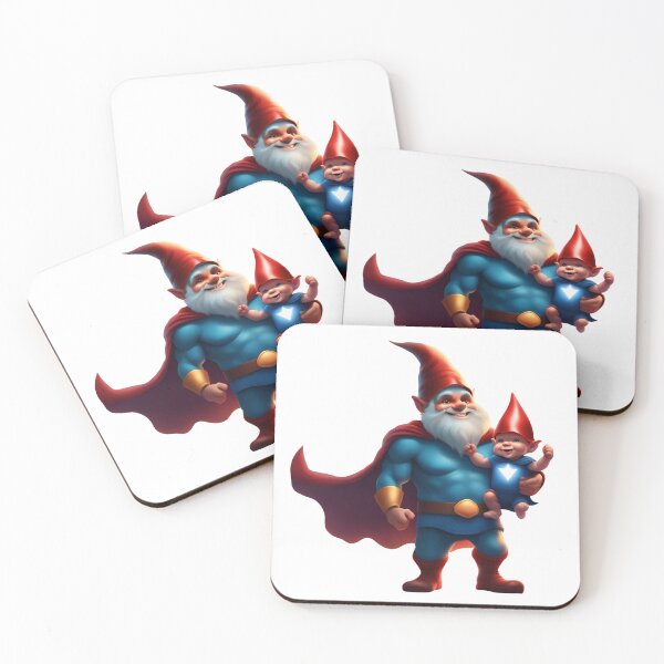 Item preview, A Father's Day Gnome as a superhero dad designed and sold by PrintCreations9.