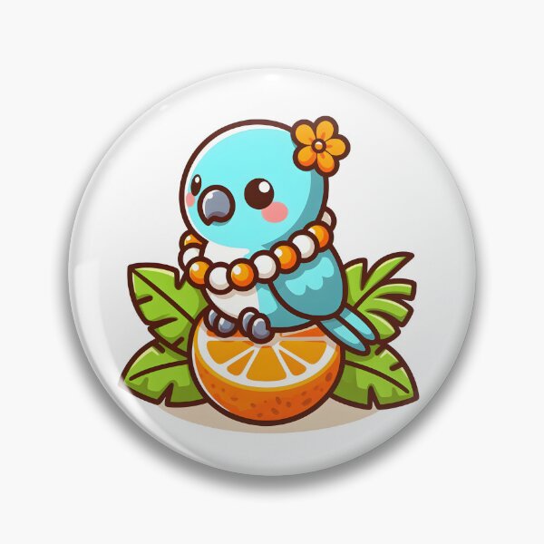 Item preview, Kawaii Parrot With Lei designed and sold by CanvasCutie.