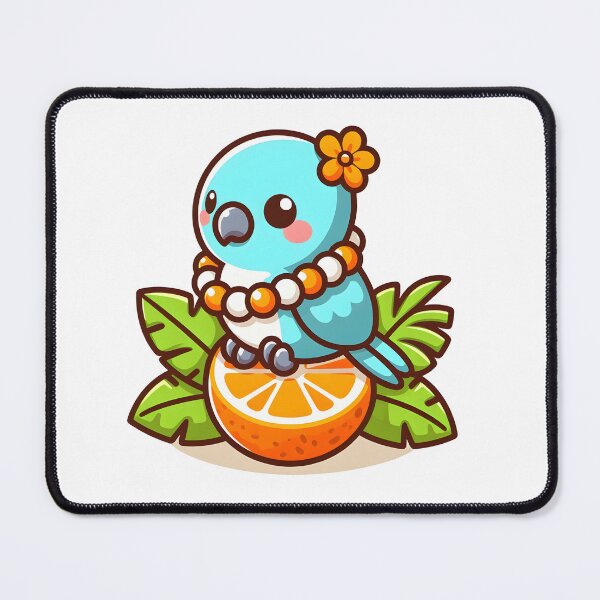 Item preview, Kawaii Parrot With Lei designed and sold by CanvasCutie.
