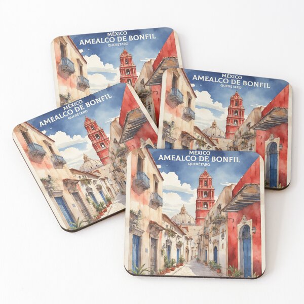 Item preview, Amealco de Bonfil Queretaro Magic Town Vintage Watercolor Travel Tourism Poster  designed and sold by TravelersGems.
