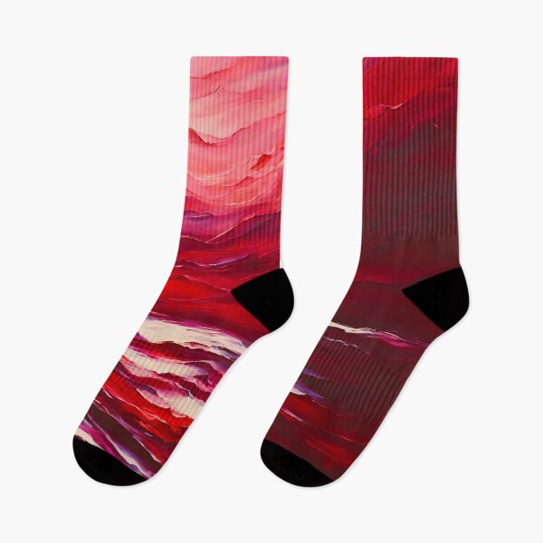 Artikelvorschau, Maroon Ocean Kunstdruck | Stimmungsvolle ozeanische Landschaft entworfen und verkauft von colorvisionart.