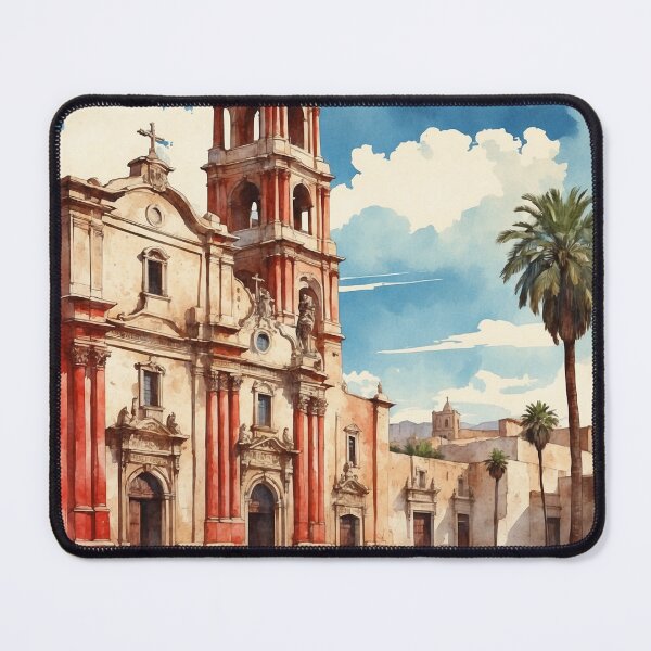Item preview, Aquismon San Luis Potosi Magic Town Vintage Watercolor Travel Tourism Poster designed and sold by TravelersGems.