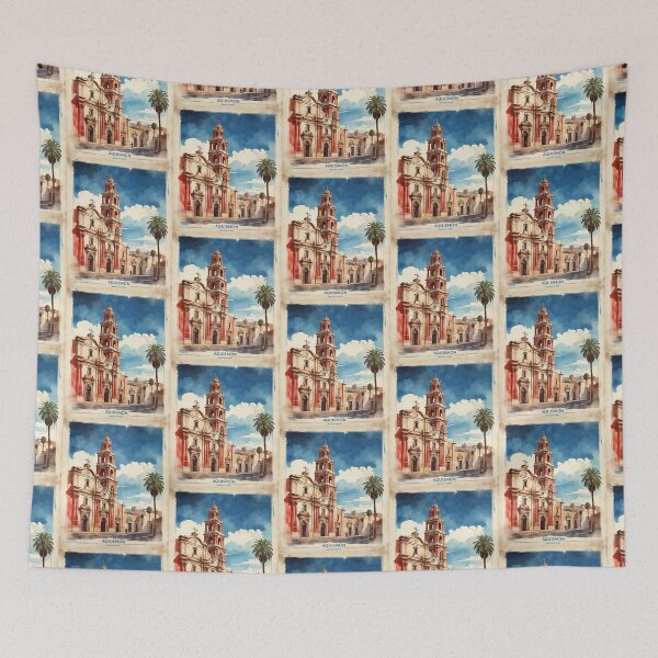 Item preview, Aquismon San Luis Potosí Pueblo Mágico Vintage Acuarela Viajes Turismo Póster designed and sold by TravelersGems.