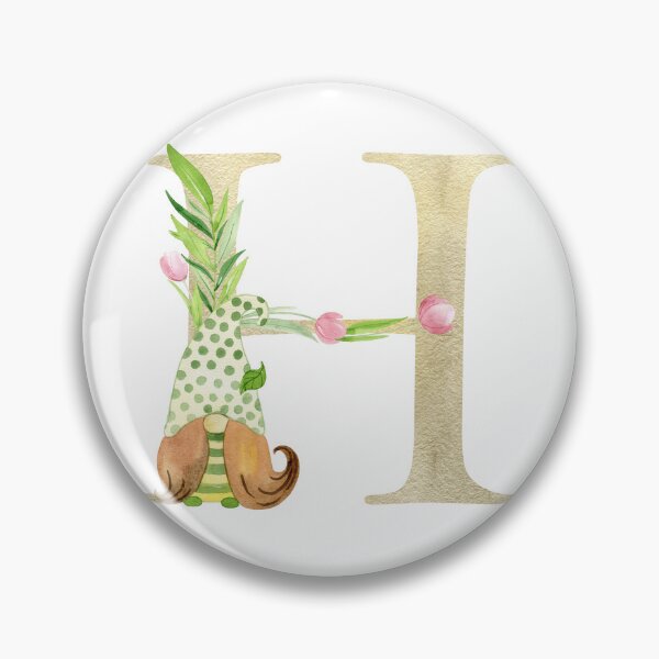 Item preview, Watercolor Spring letter H designed and sold by tapilipa.