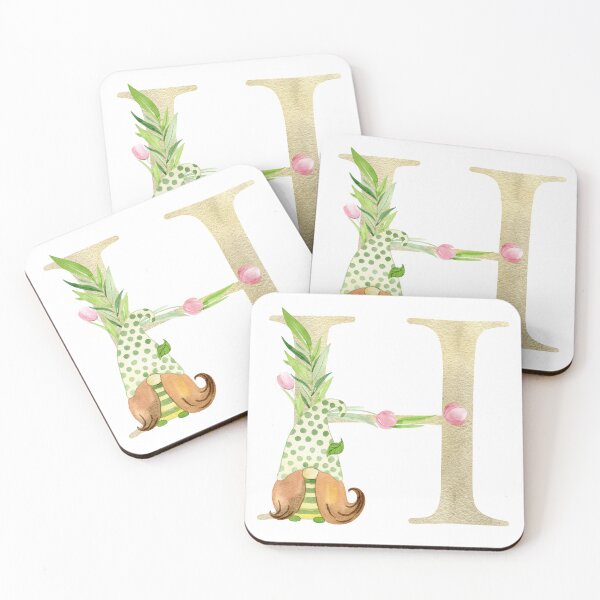 Item preview, Watercolor Spring letter H designed and sold by tapilipa.