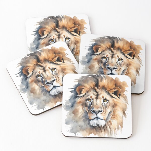 Item preview, Lion Watercolor Art Style designed and sold by LDJBlank.