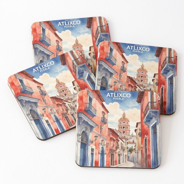 Item preview, Atlixco Puebla Magic Town Vintage Watercolor Travel Tourism Poster  designed and sold by TravelersGems.