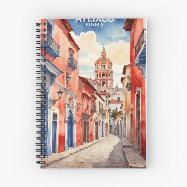 Item preview, Atlixco Puebla Magic Town Vintage Watercolor Travel Tourism Poster  designed and sold by TravelersGems.