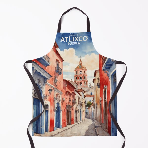 Item preview, Atlixco Puebla Magic Town Vintage Watercolor Travel Tourism Poster designed and sold by TravelersGems.