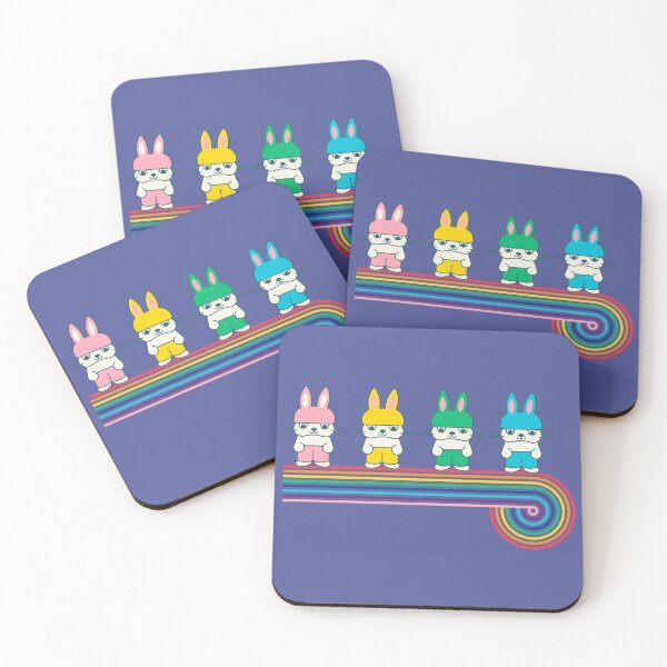 Item preview, Rainbow cute kawaii baby bunnies designed and sold by Webstudio  2Amigos.