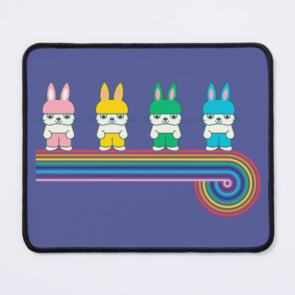 Item preview, Rainbow cute kawaii baby bunnies designed and sold by Webstudio  2Amigos.