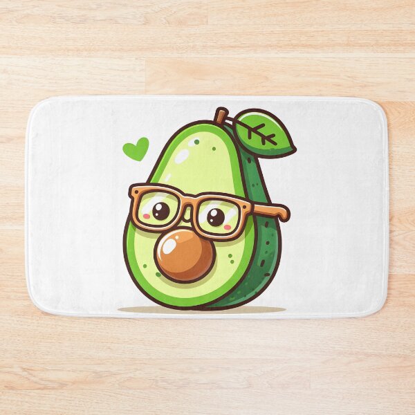 Item preview, Kawaii Avocado With Glasses designed and sold by CanvasCutie.