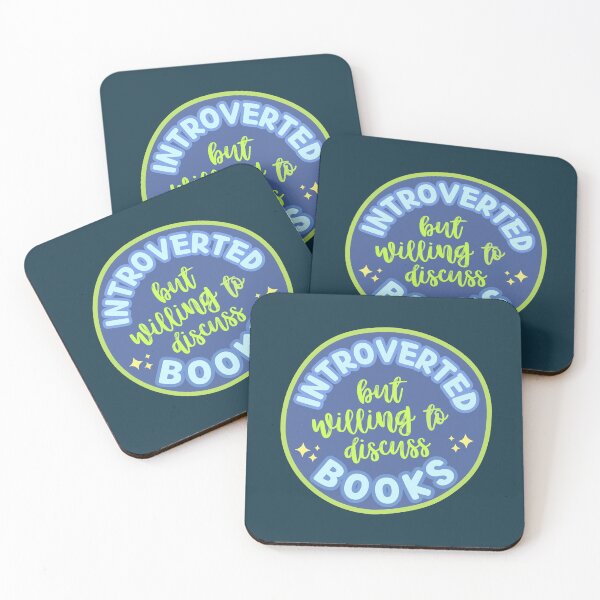 Item preview, Introverted but willing to discuss books designed and sold by Neadoodles.