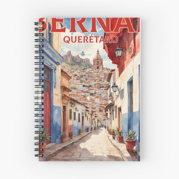 Item preview, Bernal Queretaro Magic Town Vintage Watercolor Travel Tourism Poster  designed and sold by TravelersGems.