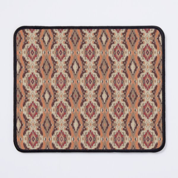 Item preview, Ikat style pattern orange brown designed and sold by Alessandro Remo Mazzoni Remotextiles.