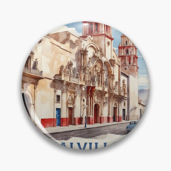 Item preview, Calvillo Aguascalientes Pueblo Mágico Vintage Acuarela Viajes Turismo Póster designed and sold by TravelersGems.
