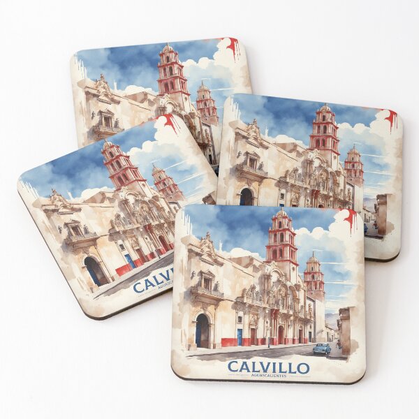 Item preview, Calvillo Aguascalientes Magic Town Vintage Watercolor Travel Tourism Poster  designed and sold by TravelersGems.