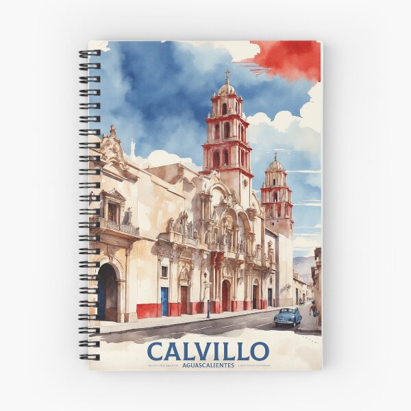 Item preview, Calvillo Aguascalientes Magic Town Vintage Watercolor Travel Tourism Poster  designed and sold by TravelersGems.