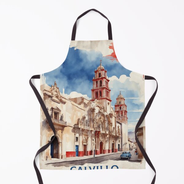 Item preview, Calvillo Aguascalientes Magic Town Vintage Watercolor Travel Tourism Poster designed and sold by TravelersGems.