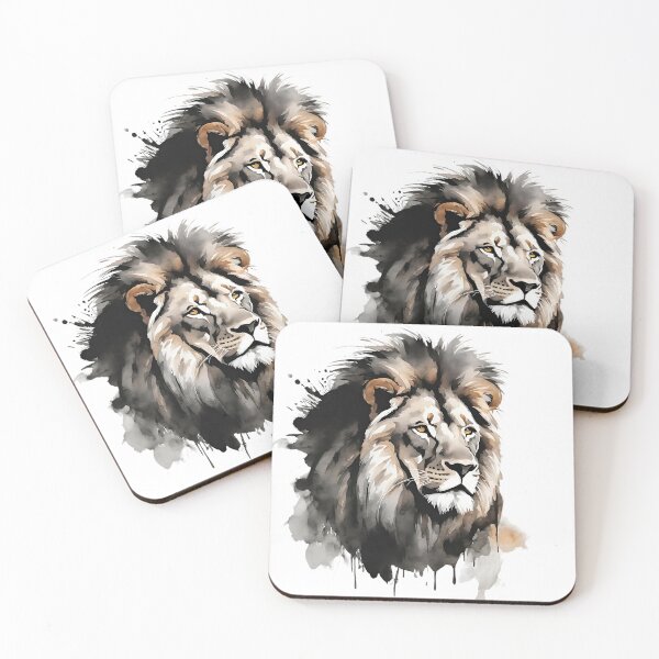 Item preview, Lion Watercolor Art Style designed and sold by LDJBlank.