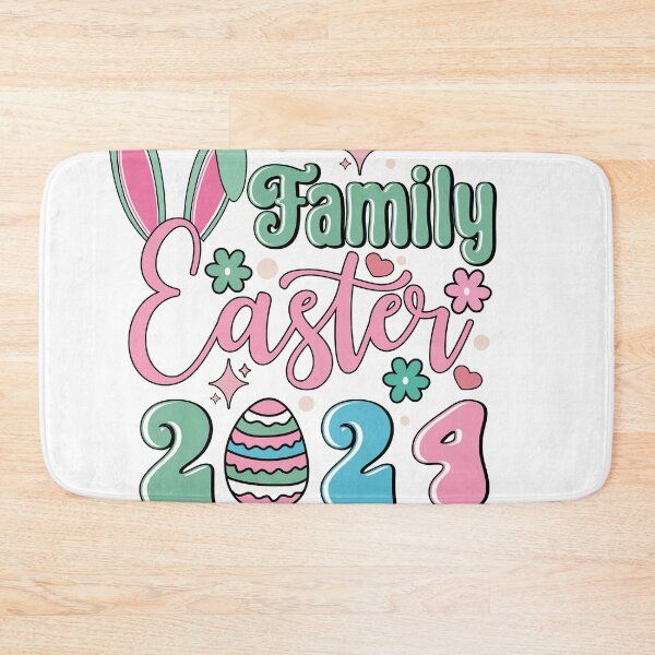 Item preview, Hoppy Family Fun: Retro "Family Easter 2024" Design designed and sold by artandwaves.
