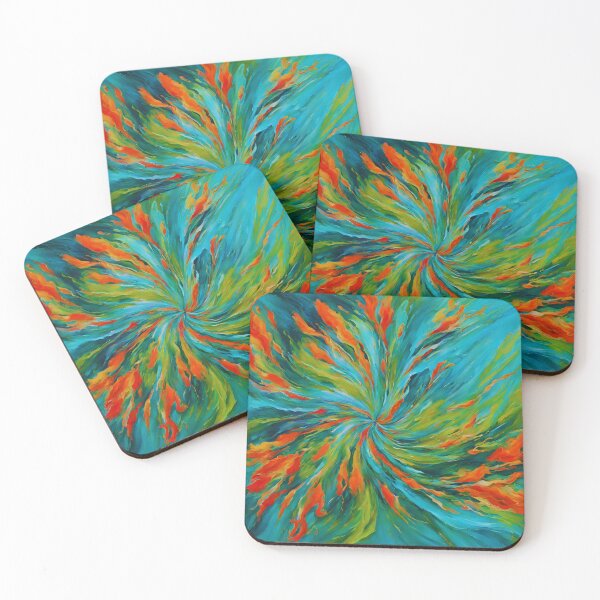 Item preview, Tropical Paradise Flower Art | Vibrant Floral Whirlwind Print designed and sold by colorvisionart.