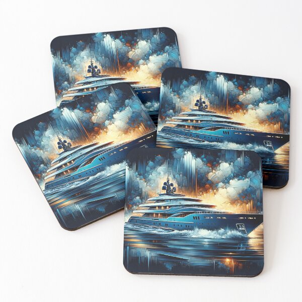 Item preview, Dawn's Opulent Yacht Marine Blue Expression designed and sold by ByDigitalDream.