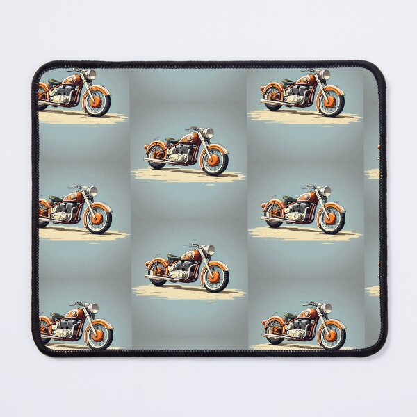 Item preview, ORANGE CLASSIC MOTORCYCLE designed and sold by AmazingBackDrop.