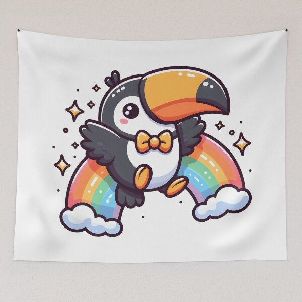 Item preview, Kawaii Toucan With Bow Tie designed and sold by CanvasCutie.