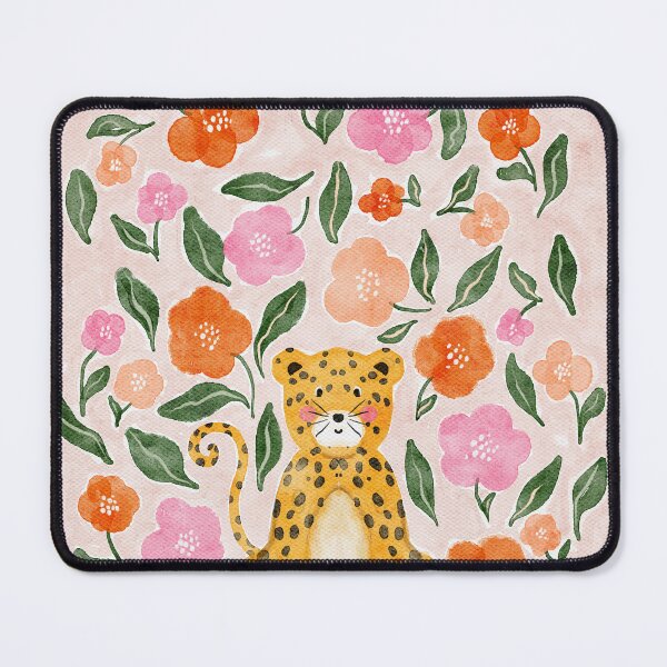 Item preview, Adorable Floral Cheetah: Charming Watercolor Illustration designed and sold by AKart19.
