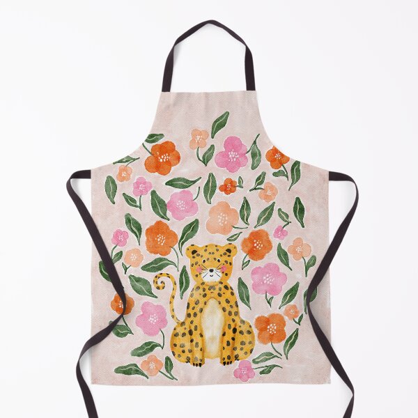 Item preview, Adorable Floral Cheetah: Charming Watercolor Illustration designed and sold by AKart19.