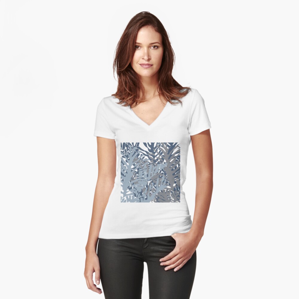 Item preview, Fitted V-Neck T-Shirt designed and sold by naomicrain.