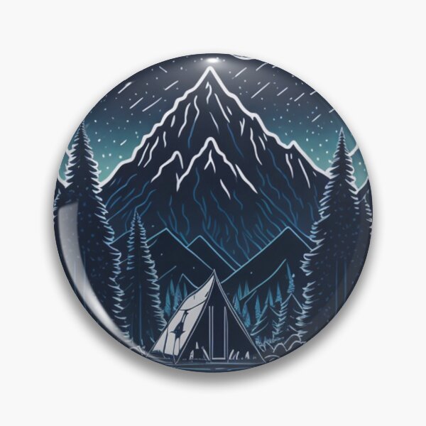 Item preview, Midnight Serenity: Alpine Camp Under the Stars designed and sold by Daniel Haddad.