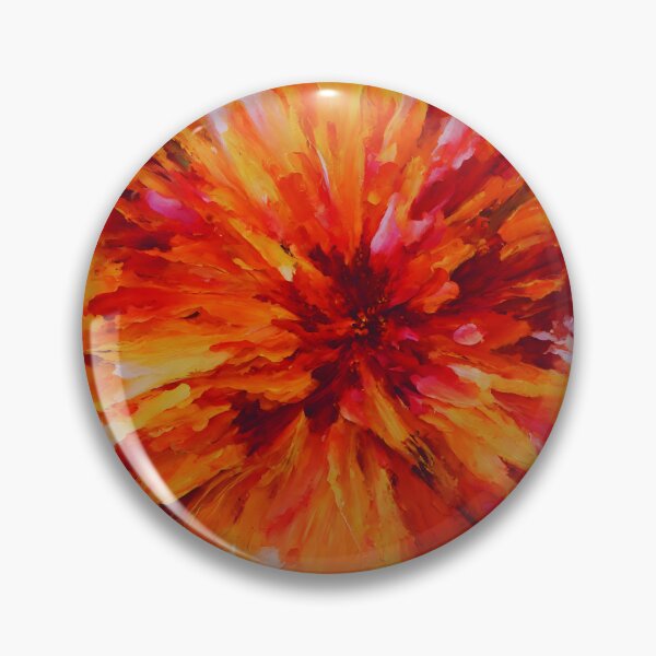 Item preview, Fiery Sunset Floral Burst Art | Bold Flower Explosion designed and sold by colorvisionart.