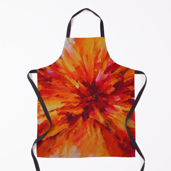 Item preview, Fiery Sunset Floral Burst Art | Bold Flower Explosion designed and sold by colorvisionart.